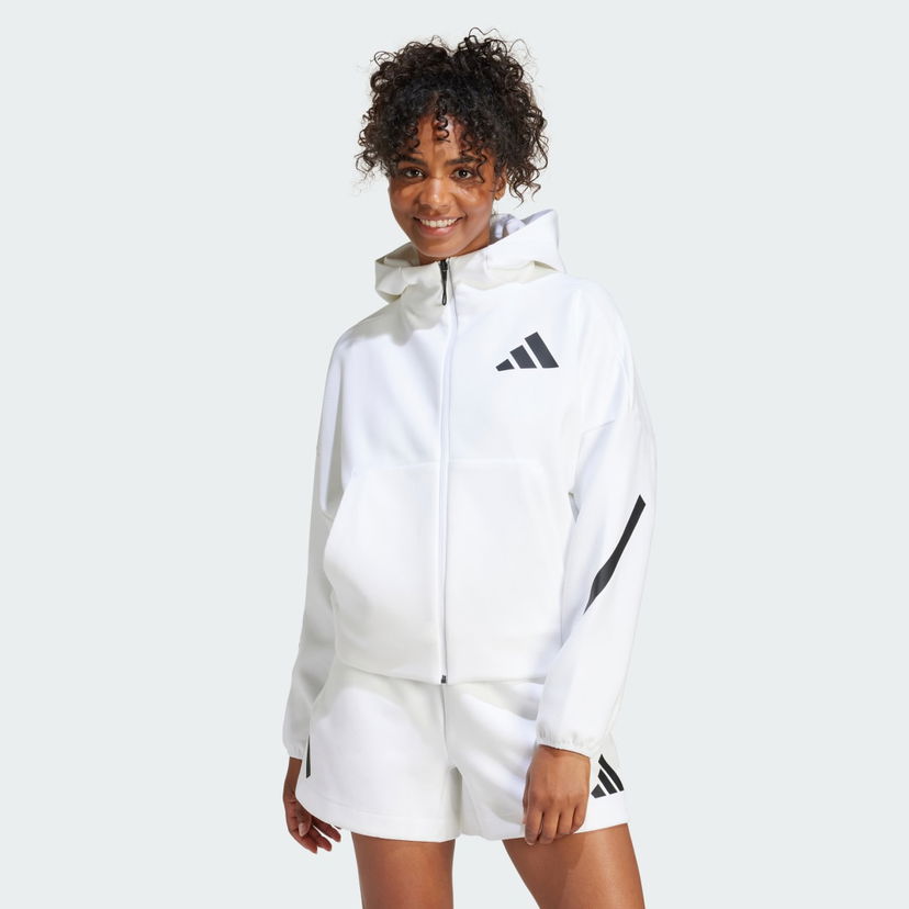Sweatshirt adidas Performance Z.N.E. Full-Zip Vit | JE7849