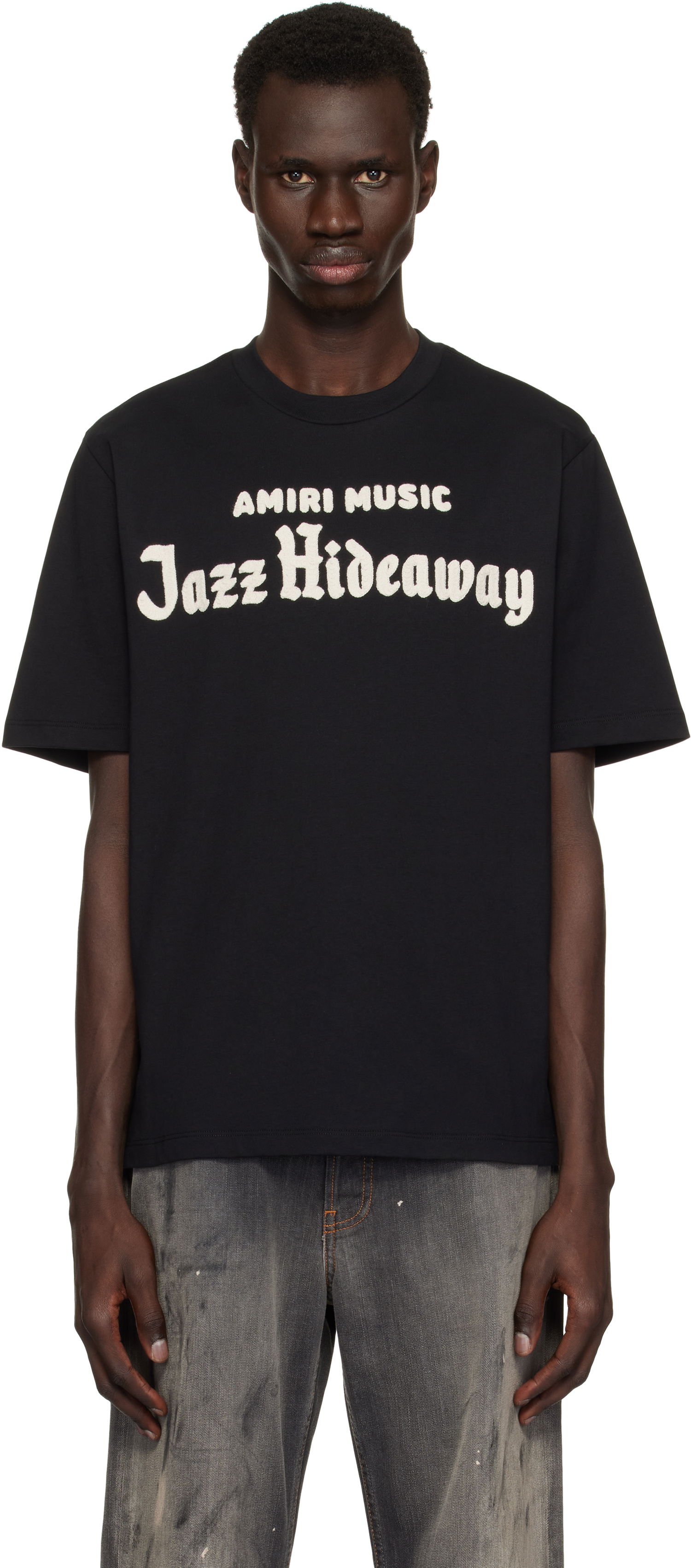 T-shirt AMIRI Amiri Music Jazz Hideaway T-Shirt Svart | AMJYTE1172, 0