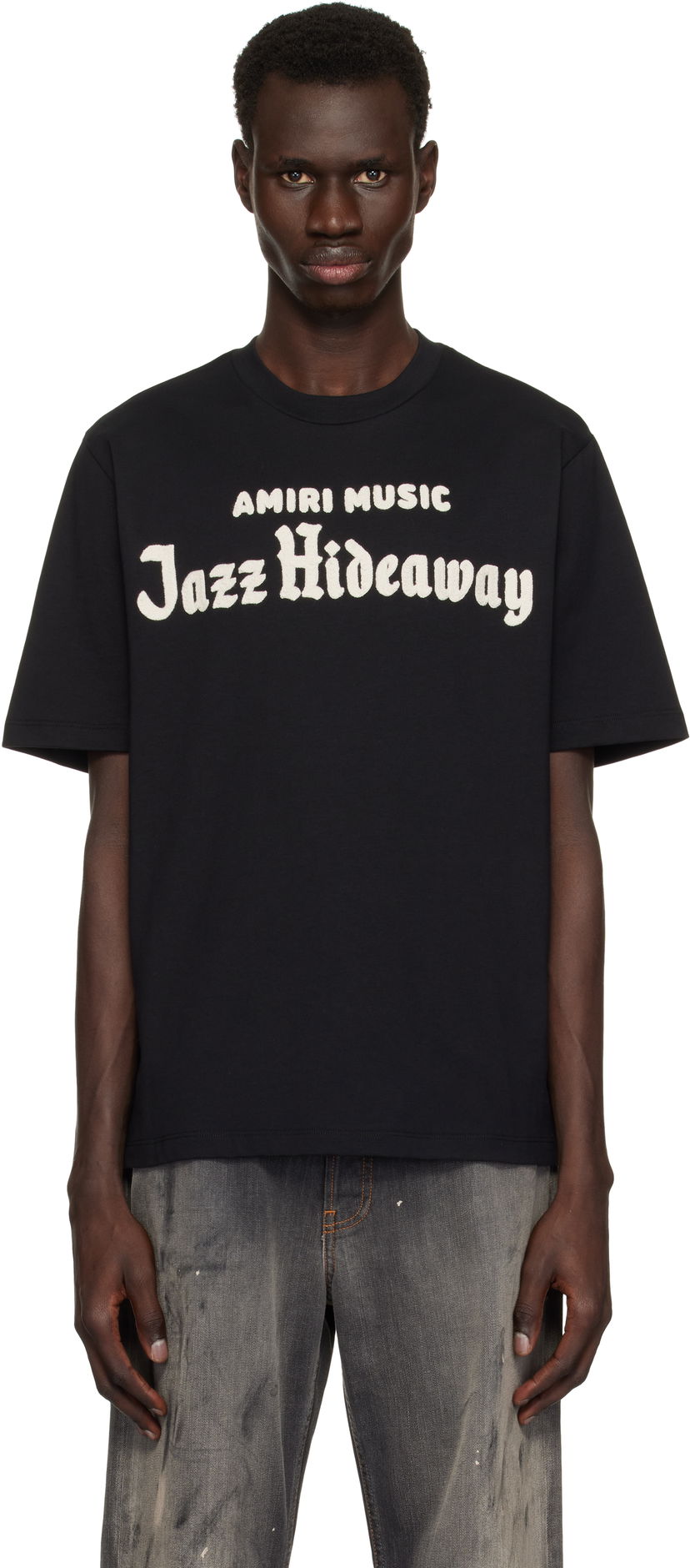 T-shirt AMIRI Amiri Music Jazz Hideaway T-Shirt Svart | AMJYTE1172