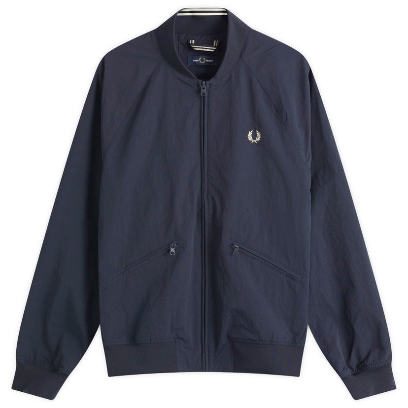 Bomberjacka Fred Perry Fred Perry Men's Textured Tennis Bomber Jacket Mörkblå | J9039-608
