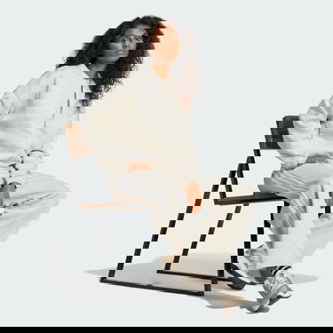 Sweatshirt adidas Performance Essentials Logo Bomber Jacket Beige | JD9972, 4