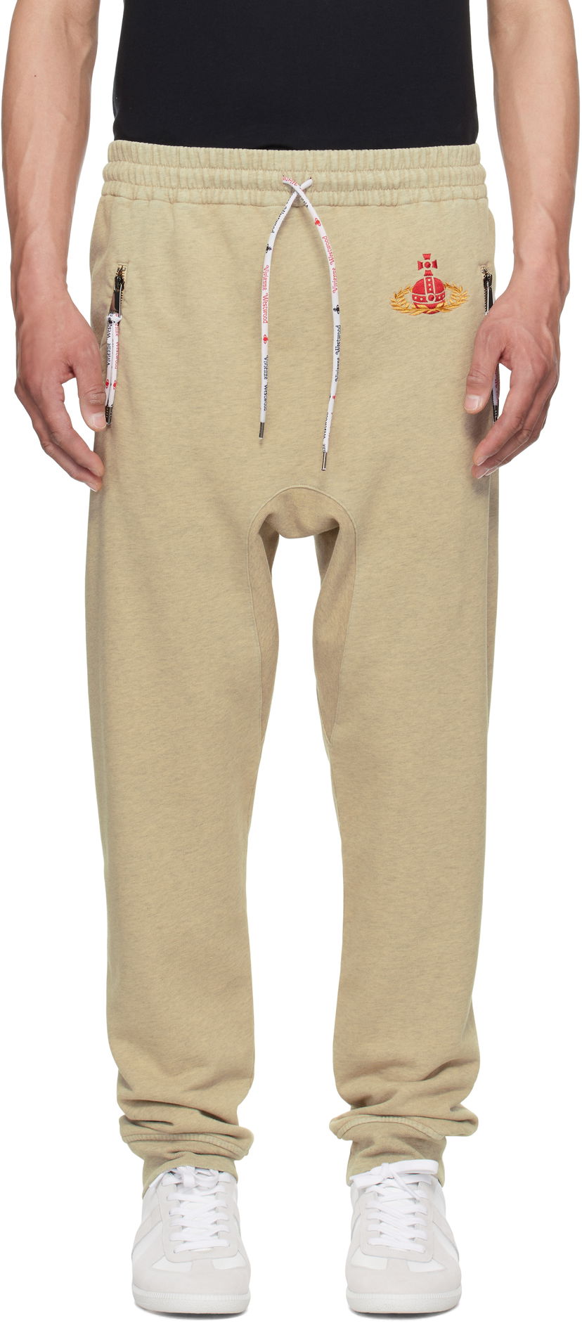Träningsbyxor Vivienne Westwood Vivienne Westwood Football Sweatpants Beige | 3J01000W-J008P-