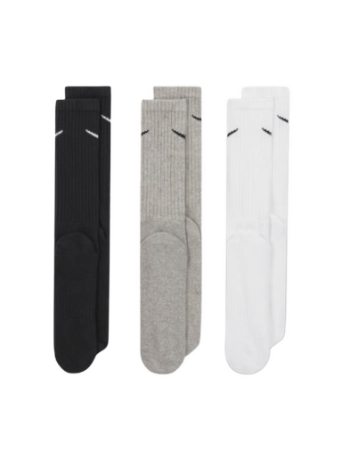 Strumpor Nike Cushioned Training Crew Socks (3 Pairs) Metallisk | SX4508-965