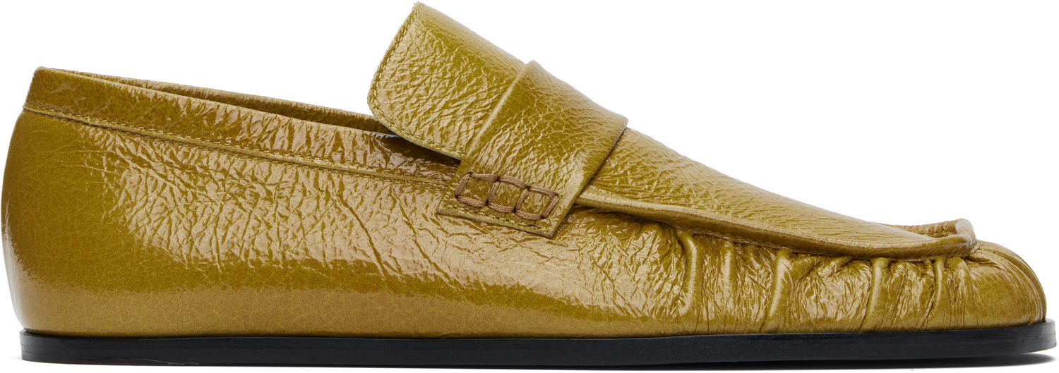 Sneakers och skor Jil Sander Jil Sander Patent Leather Loafers Gul | J16WR0022_P8297, 0