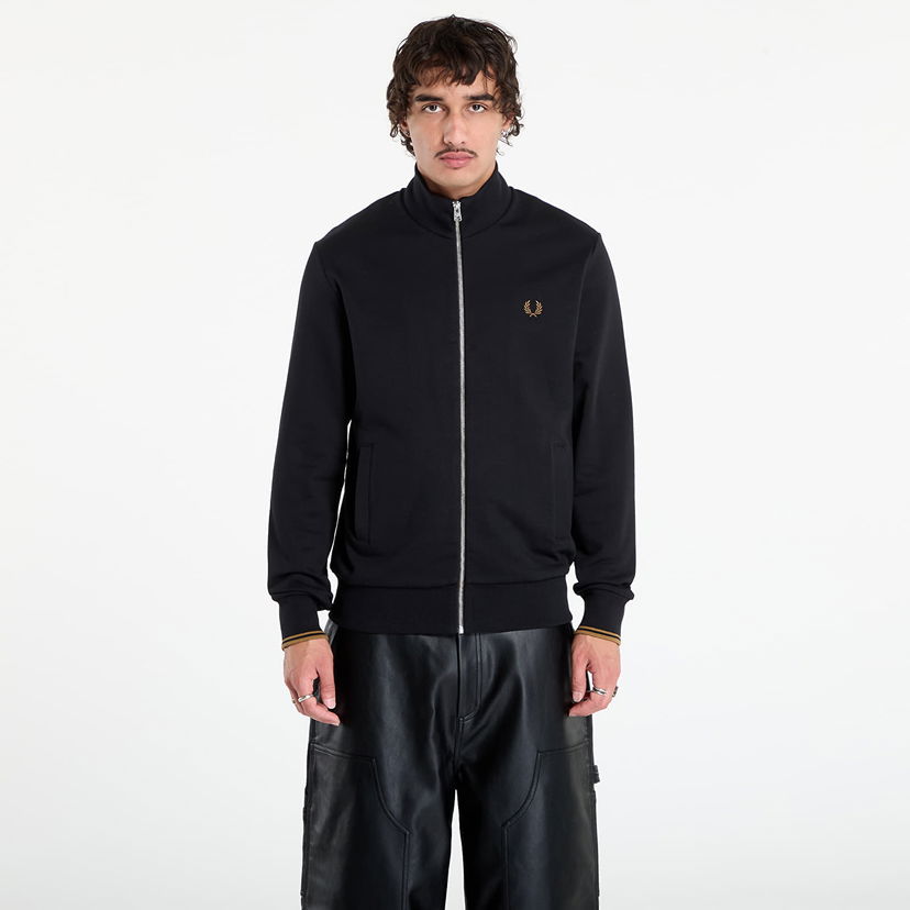 Sweatshirt Fred Perry Fred Perry Zip Through Sweatshirt Svart | J1327 102
