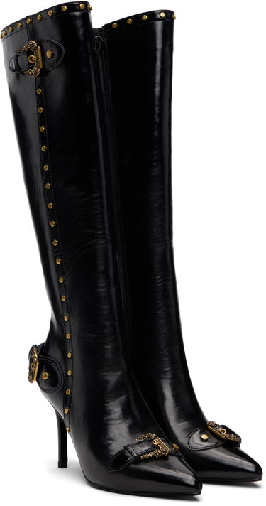 Sneakers och skor Versace Versace Jeans Couture Couture1 Scarlett Knee-High Boots Svart | E79VA3S58_EZSC35, 3