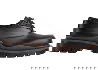 Tire Lace Up Leather Shoes