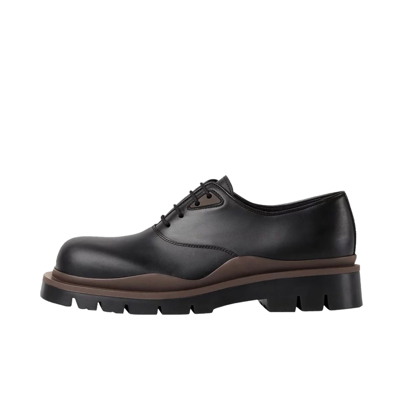 Sneakers och skor Bottega Veneta Tire Lace Up Leather Shoes Svart | 667073VBS501314