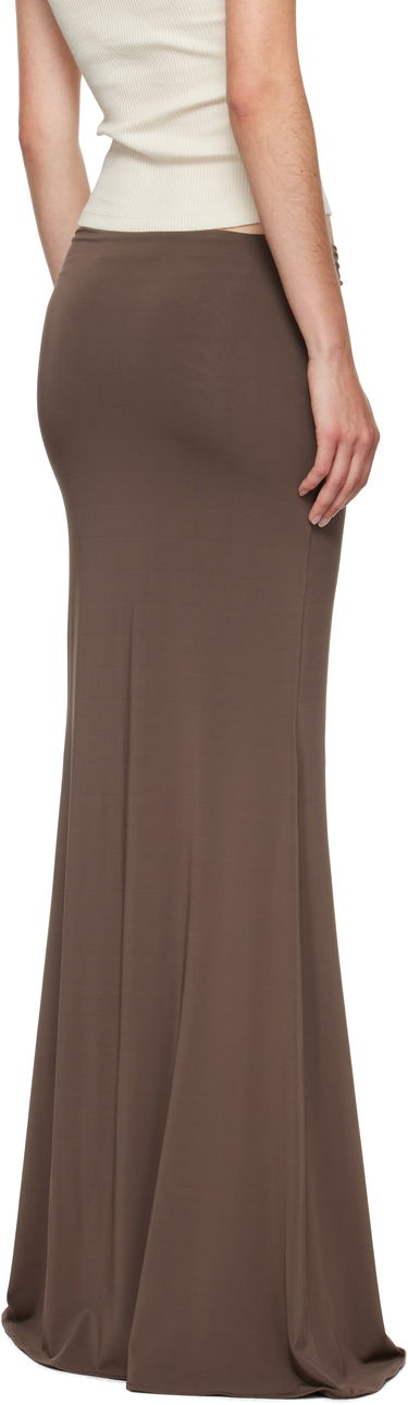Kjol AMIRI AMIRI Logo Chain Maxi Skirt Brun | AWSKCA1022, 2