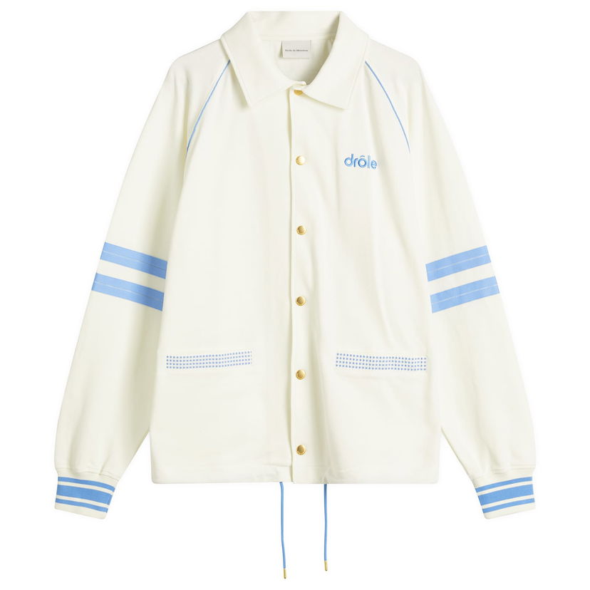 Vindjacka Drôle de Monsieur Drôle de Monsieur Pique Lightweight Jacket Vit | G-JT227-CO162-OW