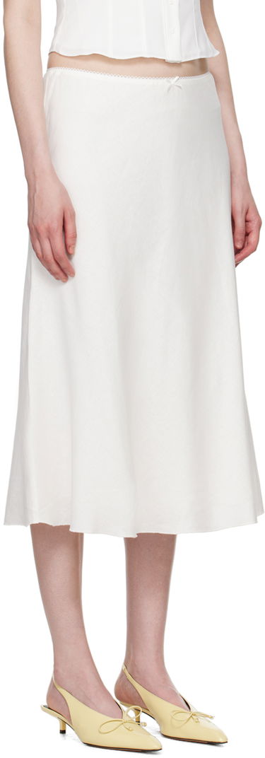 Kjol GUIZIO Guizio Paloma Midi Skirt Vit | P24313W085, 1
