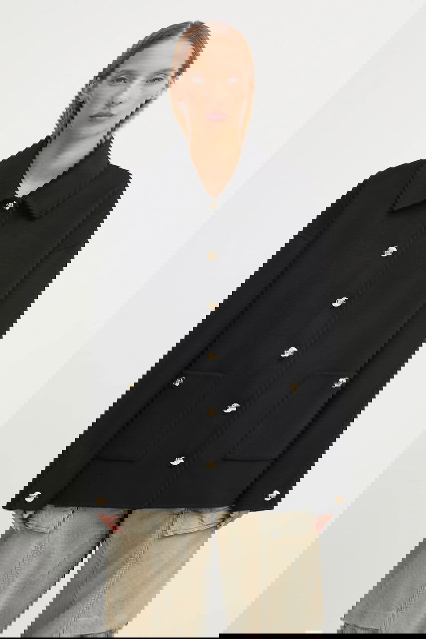 Jacka Anine Bing Anine Bing Cashmere Blend Jacket Svart | A.01.10442, 0