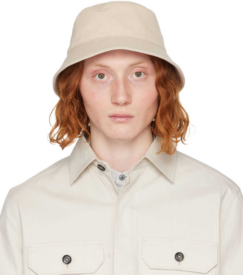Hatt ZEGNA Bucket Cotton Hat Beige | Z7I02HA7-B7B