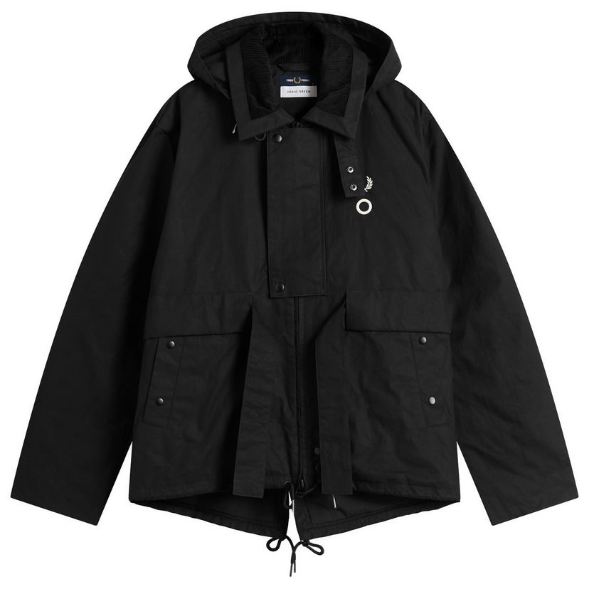 Jacka Fred Perry x Craig Green Hooded Utility Jacket Svart | SJ1133-102