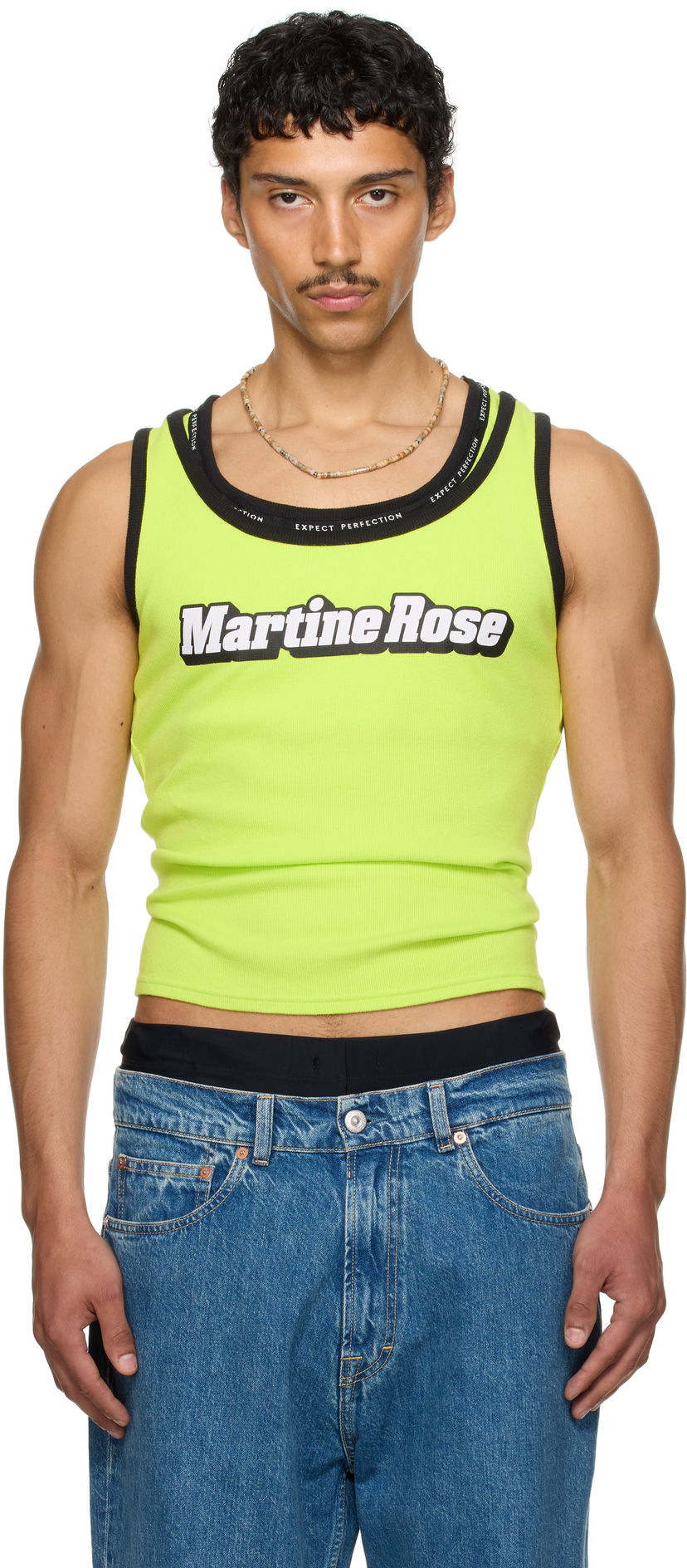 Linne Martine Rose Martine Rose Folded Tank Top Gul | 657JS03404