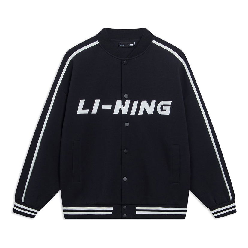 Bomberjacka Li-Ning Striped Graphic Baseball Jacket Mörkblå | AWDT545-2