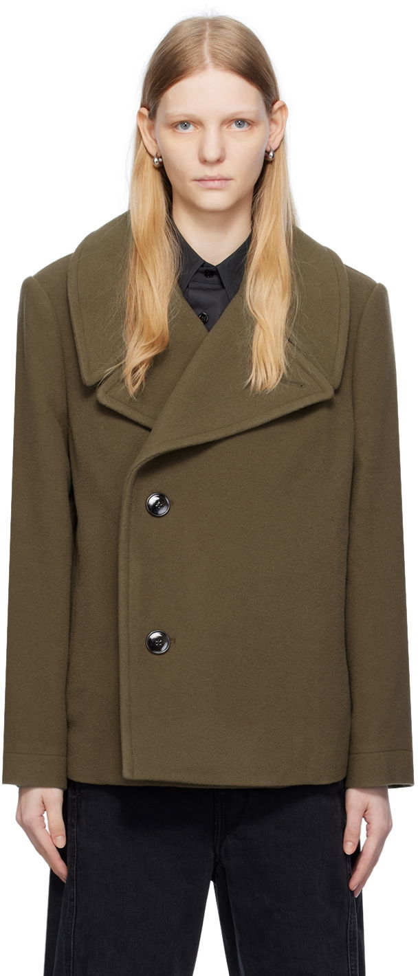 Rockar LEMAIRE Lemaire Boxy Jacket Grön | CO1033 LF1164