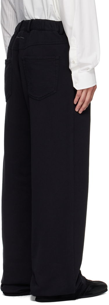 Byxor Maison Margiela MM6 Maison Margiela Cotton Sweatpant Trousers Svart | SH0KA0056 M25014, 2