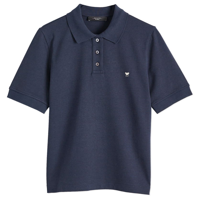 Polotröja Max Mara Women's Scena Polo Shirt, Size Large Mörkblå | 2515951011600
