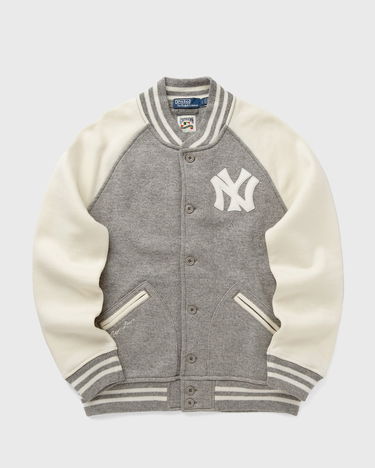 Sweatshirt Polo by Ralph Lauren New York Yankees Ralph Lauren Cooperstown Collection Long Sleeve Varsity Sweatshirt Grå | 710982814001, 0