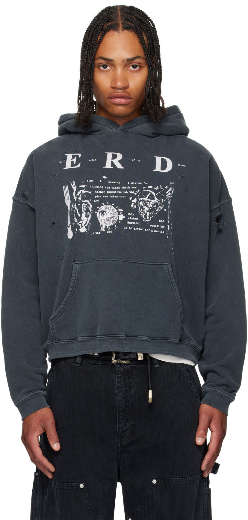 Sweatshirt Enfants Riches Déprimés Enfants Riches Déprimés My Role in the War Hoodie Svart | 020-461