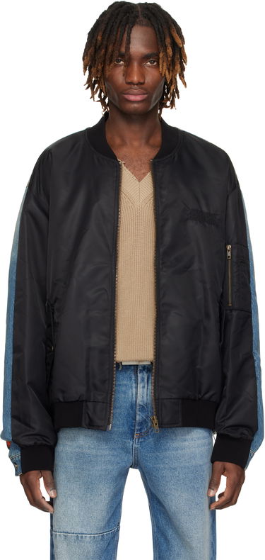 Bomberjacka Maison Margiela MM6 Maison Margiela Sports Denim Bomber Jacket Svart | SH0AM0044 MTN038, 0