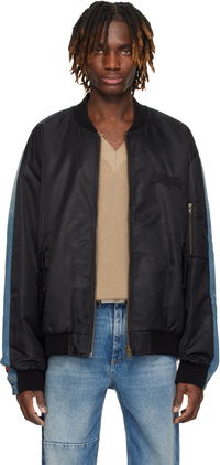 MM6 Maison Margiela Sports Denim Bomber Jacket