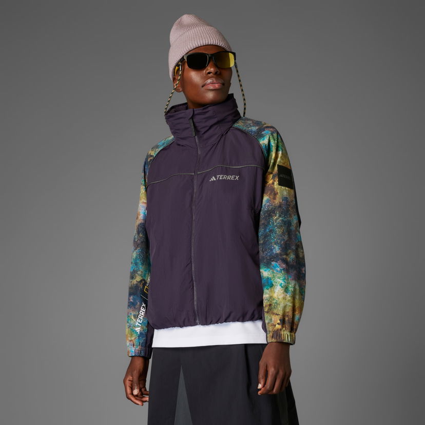 Vindjacka adidas Performance Nat Geo WIND.RDY Jacket Purpur | JD5837