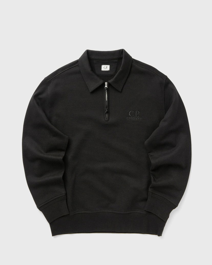 Sweatshirt C.P. Company Polo Collar Sweatshirt Svart | 19CMSS140A005086W-999