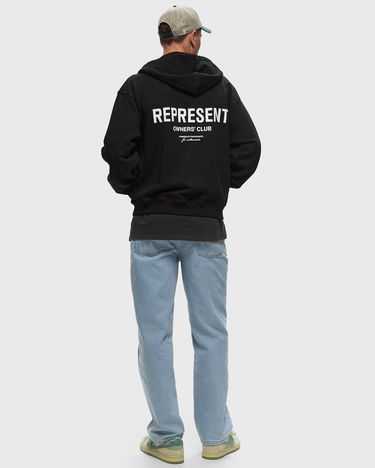 Sweatshirt Represent Clo REPRESENT OWNERS CLUB ZIP HOODIE Svart | OCM41122-001, 1