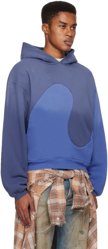 Sweatshirt ERL Classic Swirl Hoodie Blå | ERL09T015, 2