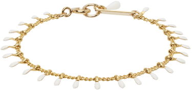 Armband ISABEL MARANT Gold Chain Bracelet With White Charms Vit | BR0003FA-A3B01B, 0