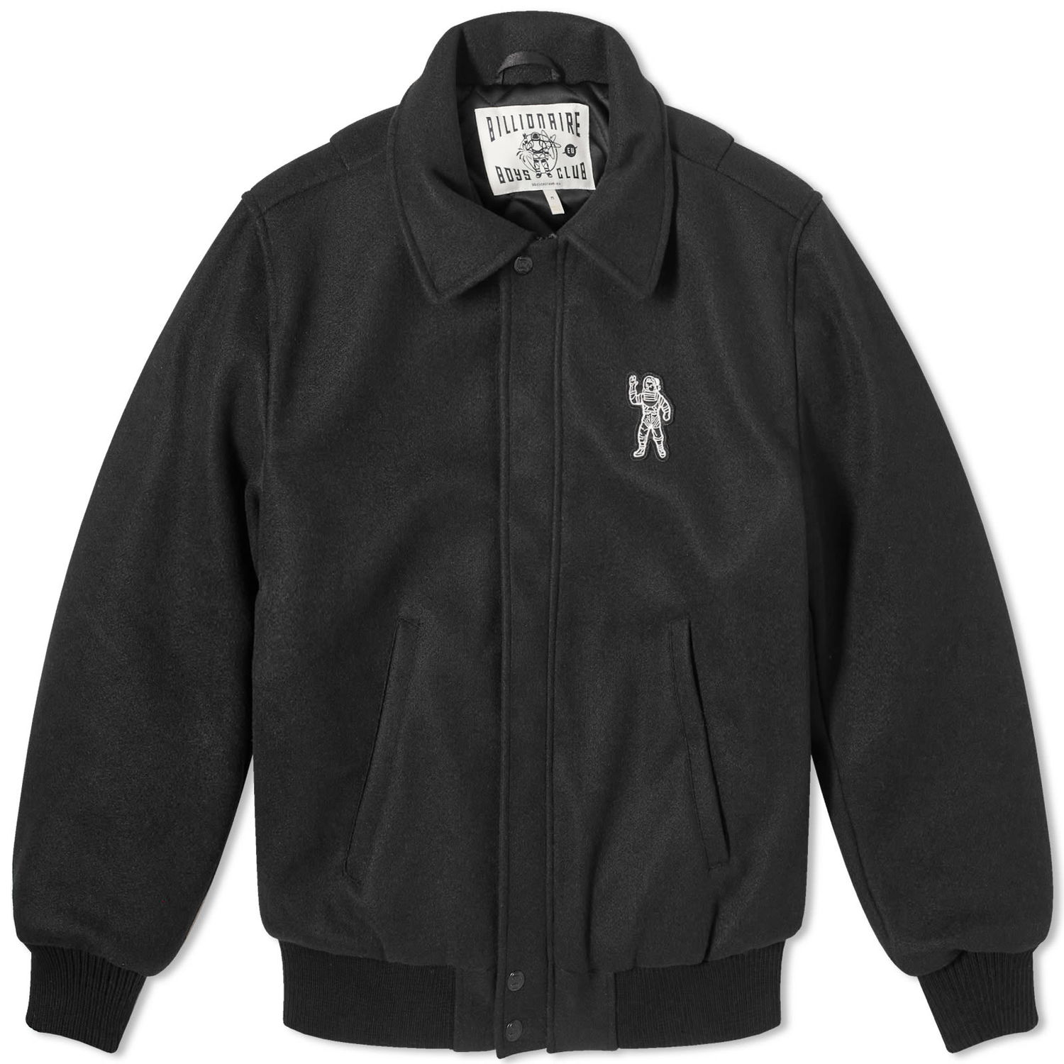 Jacka BILLIONAIRE BOYS CLUB Collared Space Program Varsity Jacket Svart | B24102-BLK, 0