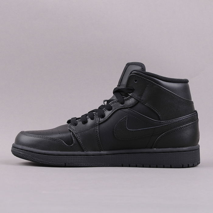 Sneakers och skor Jordan Air Jordan 1 Mid 2013 ''Triple Black'' Svart | 554724-010, 0