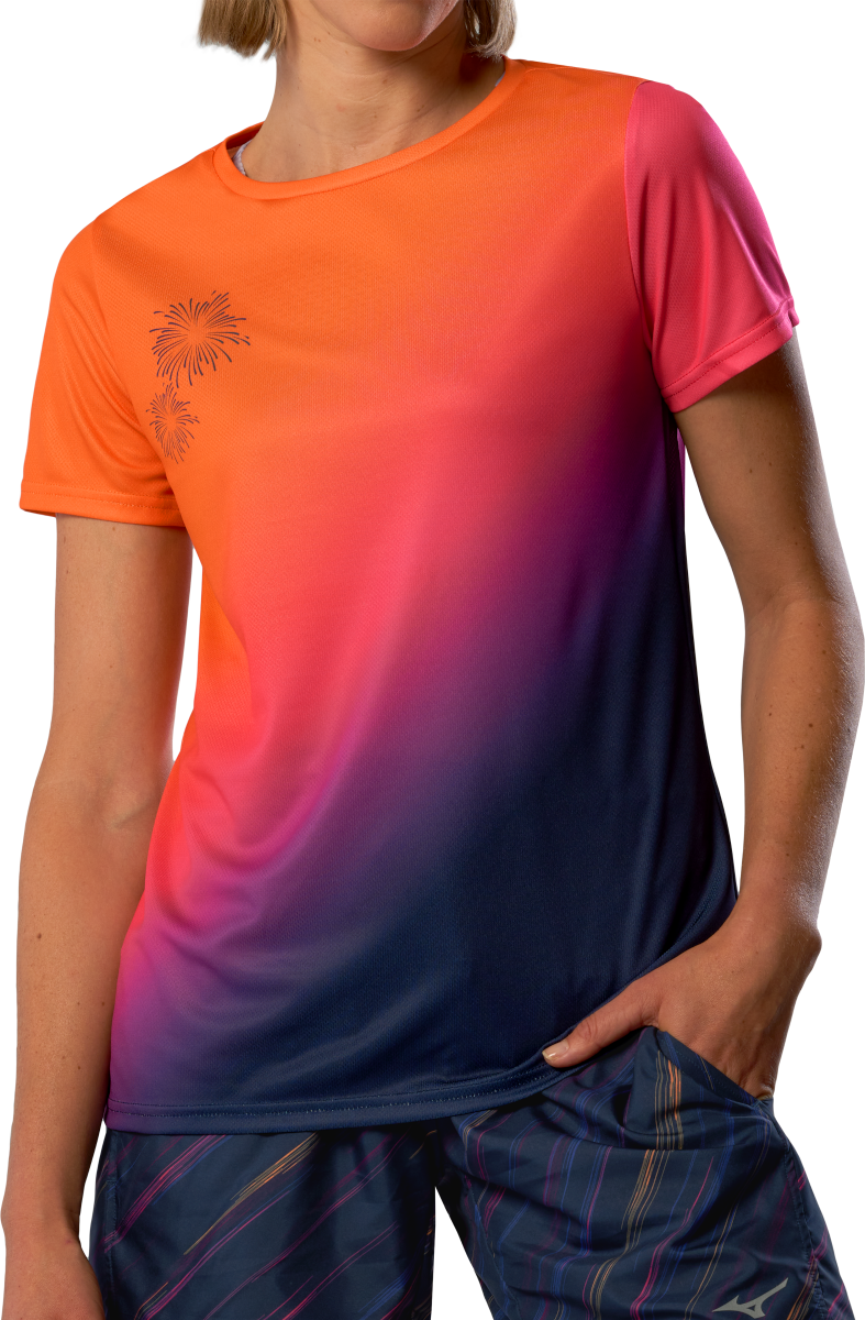 T-shirt Mizuno Fireworks Print Athletic T-Shirt Hanabi Flerfärgad | j2gac750-97
