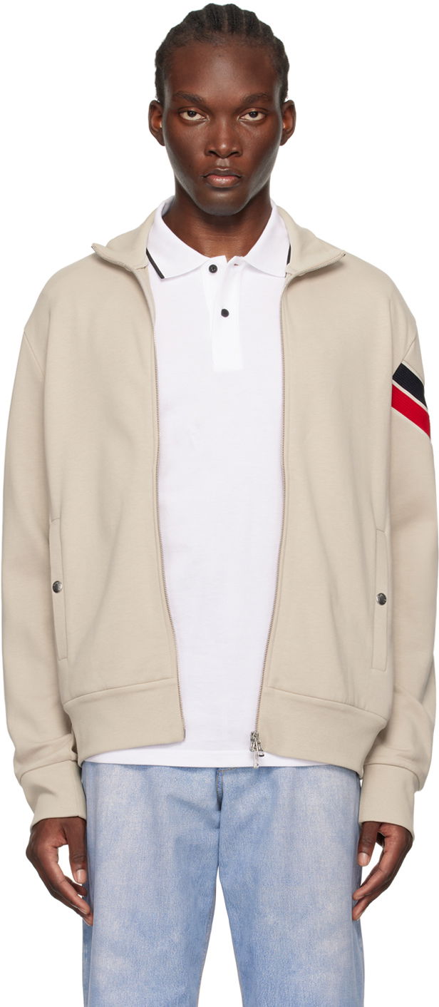 Jacka Moncler Beige Zip Up Track Jacket Beige | J20918G0000189A8F