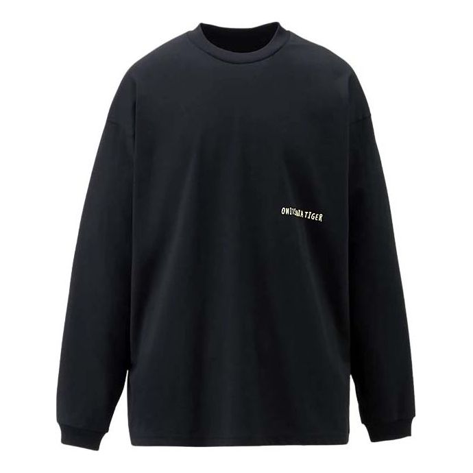 Sweater Onitsuka Tiger Graphic Long Sleeve T-Shirt Svart | 2183B163-001
