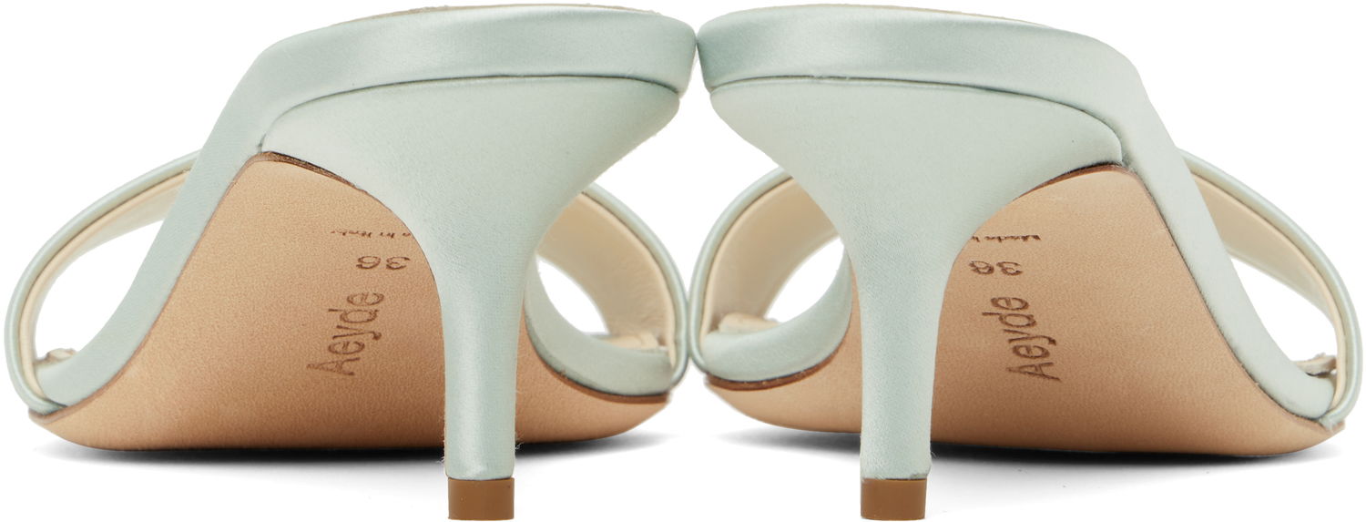 Tillbehör Aeyde Aeyde Ilvy Satin Mules Grön | A11-HS-GAIS55TB155-SS25-1017-013, 1