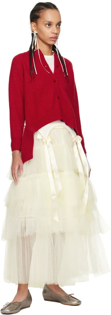 Sweater Simone Rocha Simone Rocha Open Back Cardigan Röd | LMK7 0660, 3