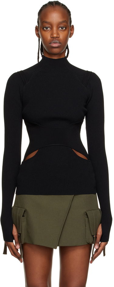 Sweater Dion Lee Dion Lee Interlink Turtleneck Top Svart | C7151R23, 0