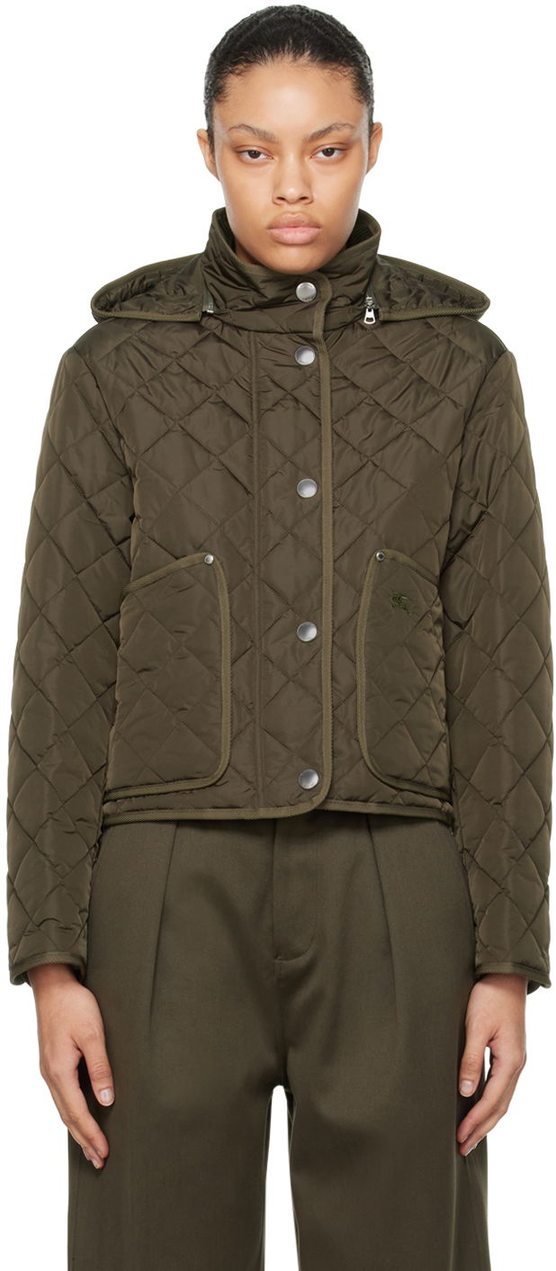 Jacka Burberry Quilted Jacket Grön | 8075760, 0