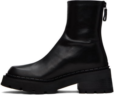 Kläder BY FAR BY FAR Alister Leather Ankle Boots Svart | 22PFALIQBLNAP, 2