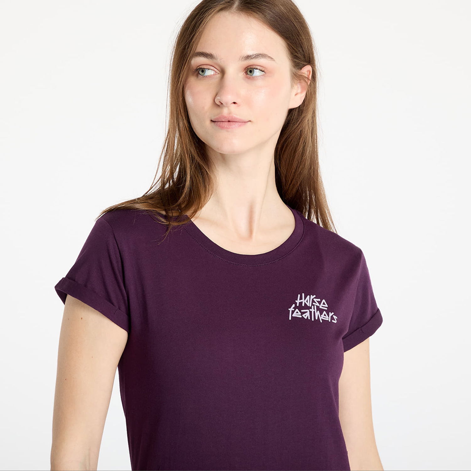 T-shirt Horsefeathers Horsefeathers Lada T-Shirt Purpur | SW941B, 1