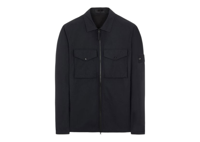 Skjorta Stone Island O-Ventile Ghost Piece Overshirt Svart | 63012132TJ_13 / 116F1