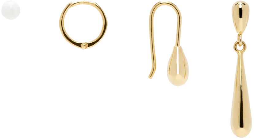 Örhängen LEMAIRE Lemaire Piercings Set Metallisk | JW0046 LO0050