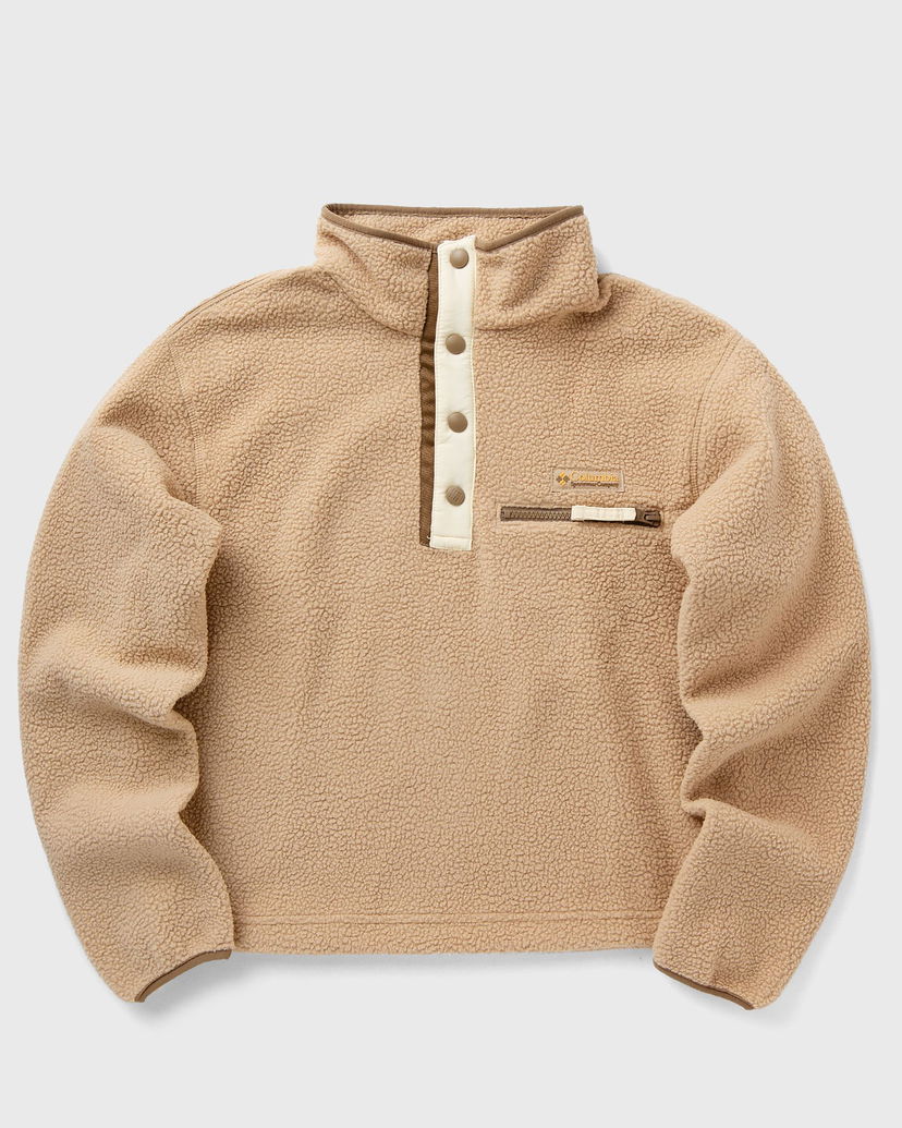 Sweater Columbia Helvetia II Cropped Half Snap Fleece Pullover Beige | 2092231262