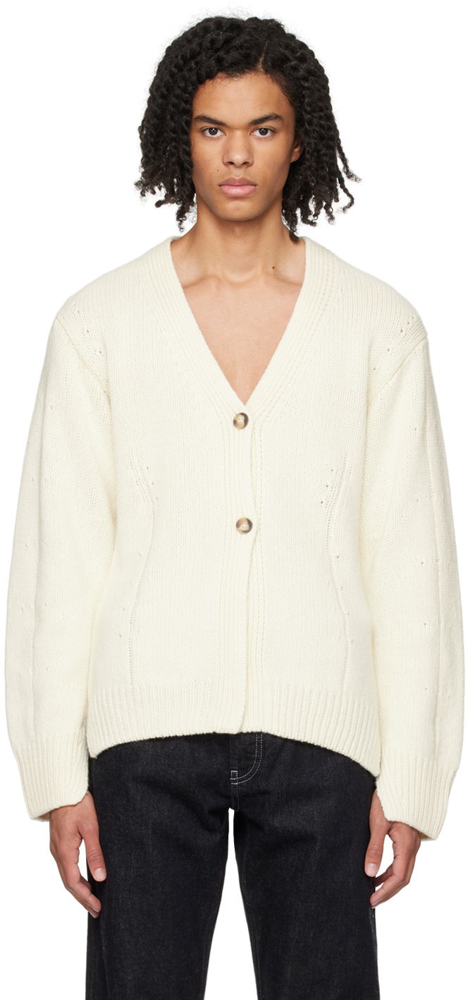 Sweater Helmut Lang Helmut Lang Tailored Cardigan Vit | N09HW705