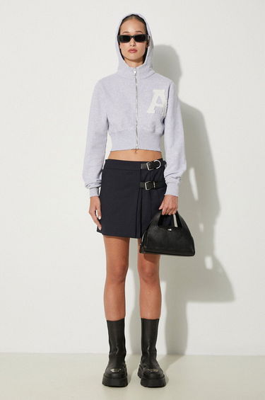 Sweatshirt Ambush Crop Hoodie With Hood Grå | BWBB002F24FLE0020505, 1