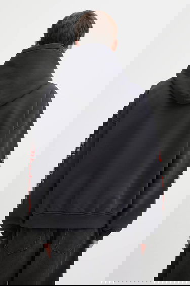 Sweatshirt Rhude Cotton Graphic Hooded Sweatshirt Mesa Arizona Stallion Svart | RHFW25HO04012, 2