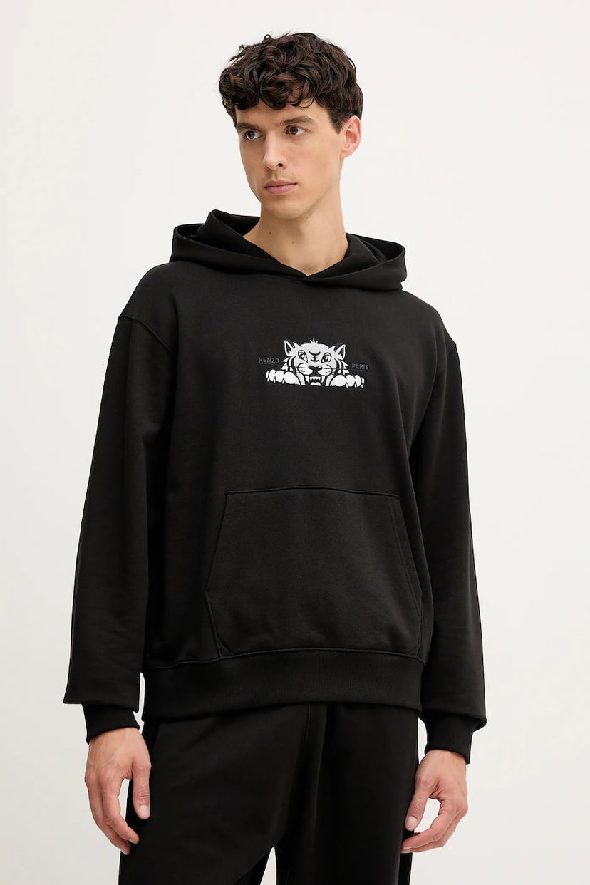 Sweatshirt KENZO Kenzo Hoodie with Graphic Svart | FF65HO2534MF